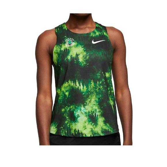 Nike CW1162 Women's Sz M Green Oregon Track Club AeroSwift Running Tank Top $80 - Picture 5 of 5